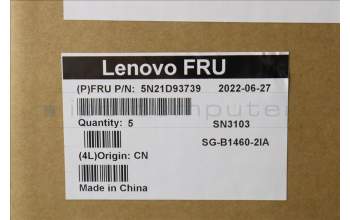 Lenovo 5N21D93739 Keyboard Internal,Italian,Black,Non_Backlight,w/Number