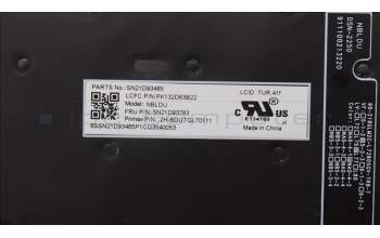 Lenovo 5N21D93783 NB_KYB CS22 NM TOP,BK-BL,PMX,TUR