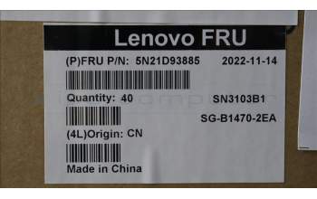Lenovo 5N21D93885 NB_KYB CS22 NM TOP,GR-BL,LTN,SPA