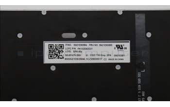 Lenovo 5N21D93885 NB_KYB CS22 NM TOP,GR-BL,LTN,SPA