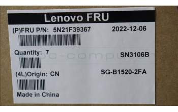 Lenovo 5N21F39367 NB_KYB CS22 P16 GR-BL,LTN,FRA