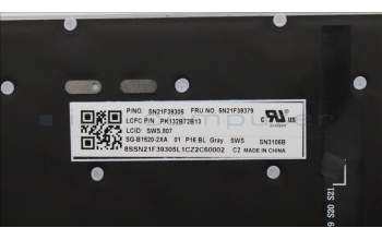 Lenovo 5N21F39379 NB_KYB CS22 P16 GR-BL,LTN,SWS