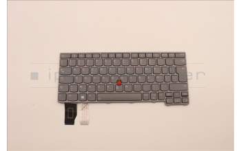Lenovo 5N21H76880 Keyboard Internal, Belgian, Grey, Backlight, UK