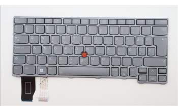 Lenovo 5N21H76908 Keyboard Internal, Slovenian, Grey, Backlight, UK
