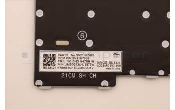 Lenovo 5N21H76918 Keyboard Internal, US English Euro, Grey, Backlight, US