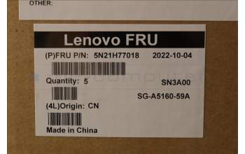 Lenovo 5N21H77018 Keyboard Internal, Czech/Slovak, Black, Non-Backlight, UK