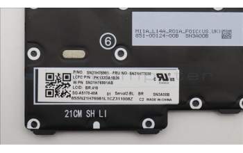 Lenovo 5N21H77030 NB_KYB SER2 KBD BK-BL,LTN,BRL