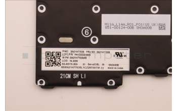 Lenovo 5N21H77089 Keyboard Internal, India English, Black, Backlight, US