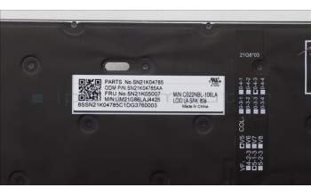 Lenovo 5N21K05007 Keyboard Internal, Spanish LA, BackLight, UK