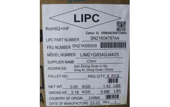 Lenovo 5N21K05009 Keyboard Internal, Arabic, BackLight, US