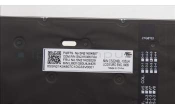 Lenovo 5N21K05029 NB_KYB CS23 NM TOP,BK-BL,CHY,EURO ENG
