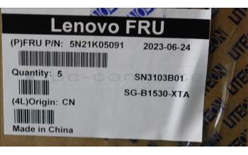 Lenovo 5N21K05091 NB_KYB CS23 NM TOP,BK-BL,LTN,HBW