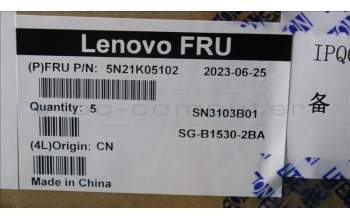 Lenovo 5N21K05102 NB_KYB CS23 NM TOP,BK-BL,LTN,UK