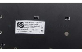 Lenovo 5N21L44192 Keyboard Internal, Arabic, Black, Non-Backlight, US