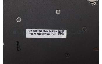 Lenovo 5N21M37807 Keyboard Internal, Spanish, Black, Non-Backlight, UK