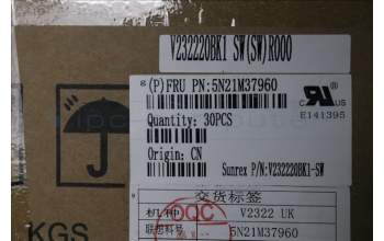 Lenovo 5N21M37960 Keyboard Internal,Swiss,Black,Backlight