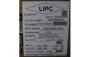 Lenovo 5N21M38460 Keyboard Internal, Bulgarian, Black, Non-Backlight, UK