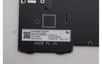 Lenovo 5N21M38480 Keyboard Internal, Norwegian, Black, Non-Backlight, UK