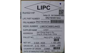 Lenovo 5N21M38536 NB_KYB 4C4TT50B-BK-CHY-BUL