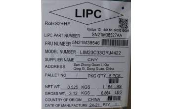 Lenovo 5N21M38546 NB_KYB 4C4TT50B-BK-CHY-GRE