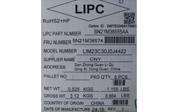 Lenovo 5N21M38574 NB_KYB 4C4TT50B-BK-CHY-JPN