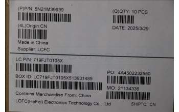 Lenovo 5N21M39939 Keyboard Internal, French, Black, Backlight, w/Number, US