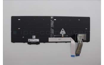 Lenovo 5N21M40157 Keyboard Internal, Canadian French 058, Black, Backlight, w/Number, UK