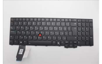 Lenovo 5N21M40167 Keyboard Internal, Bulgarian, Black, Backlight, w/Number, UK
