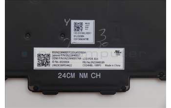 Lenovo 5N21M40189 Keyboard Internal, Portuguese, Black, Backlight, w/Number, UK