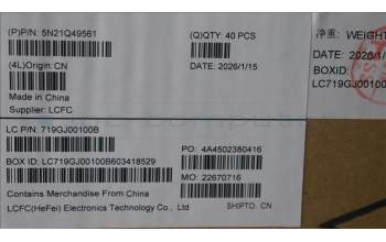 Lenovo 5N21Q49561 NB_KYB 5C6TT5SB-BK-PMX-ENG