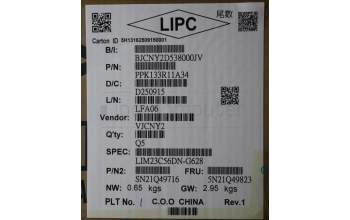 Lenovo 5N21Q49823 Keyboard Internal, Nordic, Black, Non_Backlight, w/Number