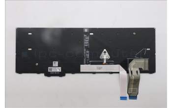 Lenovo 5N21Q49841 Keyboard Internal, Hungarian, Black, Backlight, w/Number