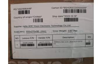 Lenovo 5S58C21848 TB300XU Bat cover_BE&*26371-00712 CS