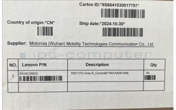 Lenovo 5S58C29002 TB311FU Grey R_Coverd&*7601AA001999