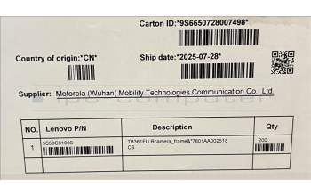Lenovo 5S58C31000 TB361FU Rcamera_frame&*7601AA002518 CS