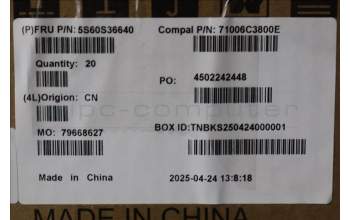 Lenovo 5S60S36640 DIMM SHIELDING C 83JE