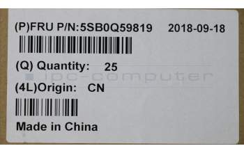 Lenovo 5SB0Q59819 SPEAKERINT Speaker C 81CJ L+R