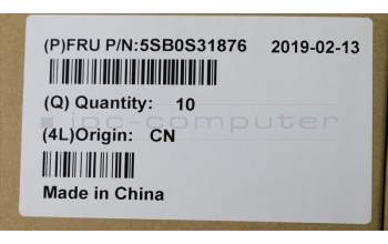 Lenovo 5SB0S31876 SPEAKERINT SPEAKER L+R C 81N6