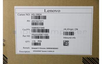 Lenovo 5SB0S31949 SPEAKERINT Speaker H 82KN LR