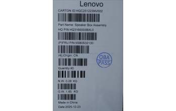 Lenovo 5SB0S32130 Speaker L+R H 83TN