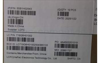 Lenovo 5SB1H02543 Speaker,Asm,Alloy,L&R,3813,YC