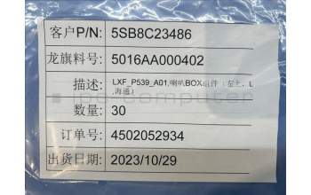 Lenovo 5SB8C23486 9QGH1 Up_Speaker&*5016AA000402 CS