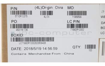 Lenovo 5T10R12075 TAPE Removable Tape L 81EU for Normal