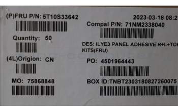 Lenovo 5T10S33642 Removable Tape R+L+Top C 82YA