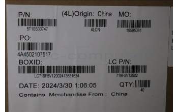 Lenovo 5T10S33747 TAPE L 83DN Removable BEZEL