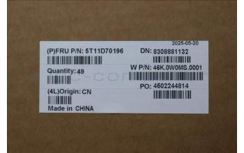 Lenovo 5T11D70196 FRU TAPE Removable (R+L)*5,Abby