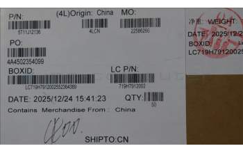 Lenovo 5T11J12136 TAPE L 83UU Removable Tape R+L*5