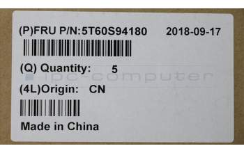 Lenovo 5T60S94180 TOUCHPAD Touchpad C 81J7 w/FFC Grey