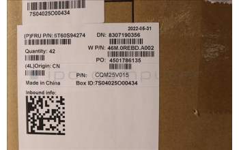 Lenovo 5T60S94274 TOUCHPAD TouchPad W 82R9 SG