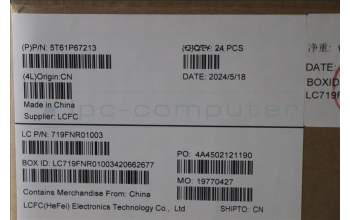 Lenovo 5T61P67213 TOUCHPAD CS22_3+2bCP,GLM,BK,NONFC,TRI,EL